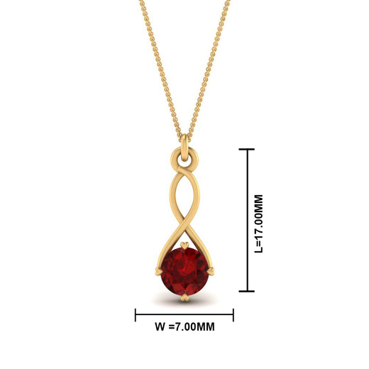 Infinity Solitaire Pendant