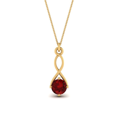 Infinity Solitaire Pendant