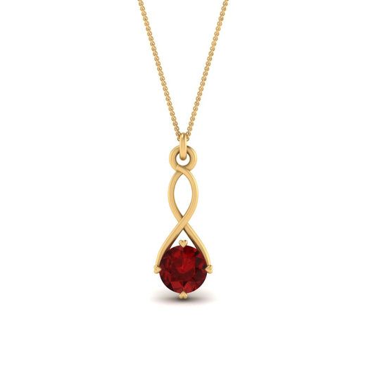 Infinity Solitaire Pendant