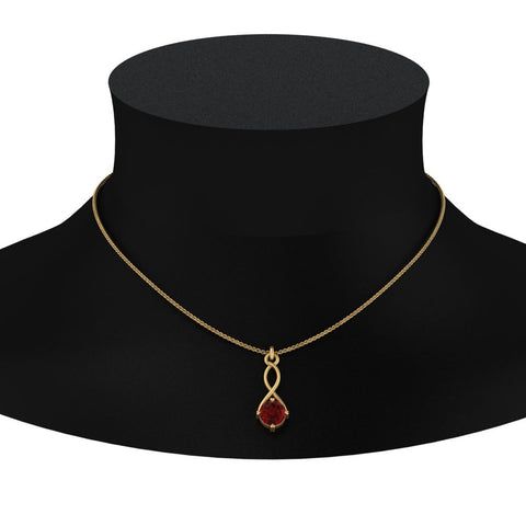 Infinity Solitaire Pendant
