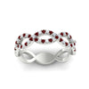 Load image into Gallery viewer, Infinity Diamond Twist Wedding Band