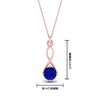 Load image into Gallery viewer, Infinity Solitaire Pendant