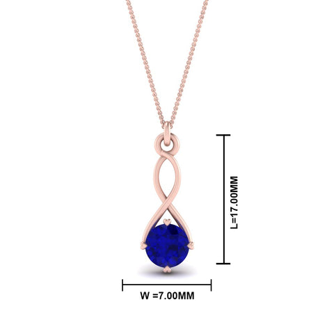 Infinity Solitaire Pendant
