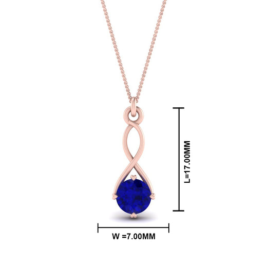 Infinity Solitaire Pendant