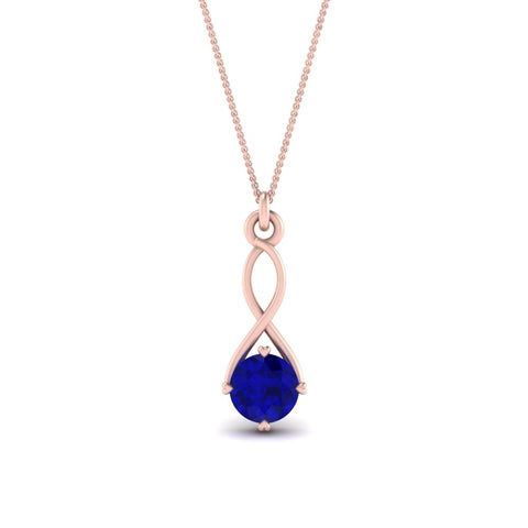 Infinity Solitaire Pendant