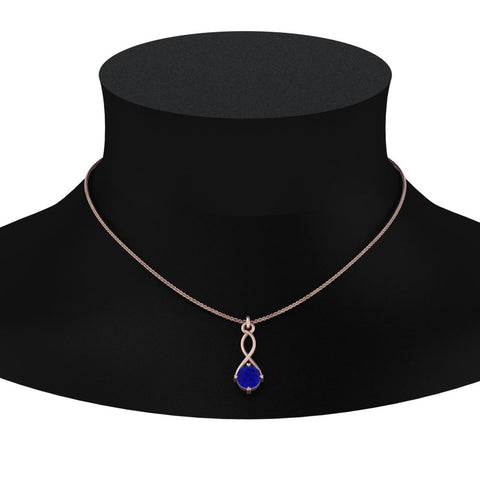 Infinity Solitaire Pendant