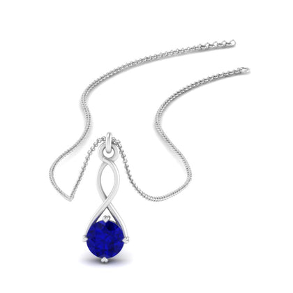 Infinity Solitaire Pendant