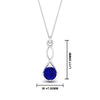Load image into Gallery viewer, Infinity Solitaire Pendant
