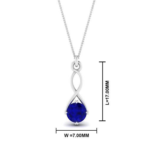 Infinity Solitaire Pendant