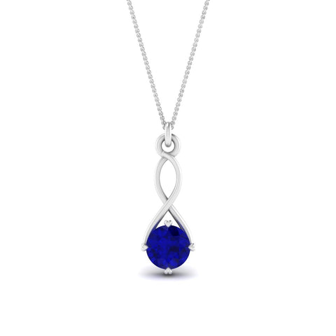 Infinity Solitaire Pendant