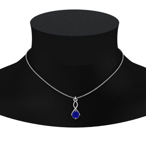Infinity Solitaire Pendant