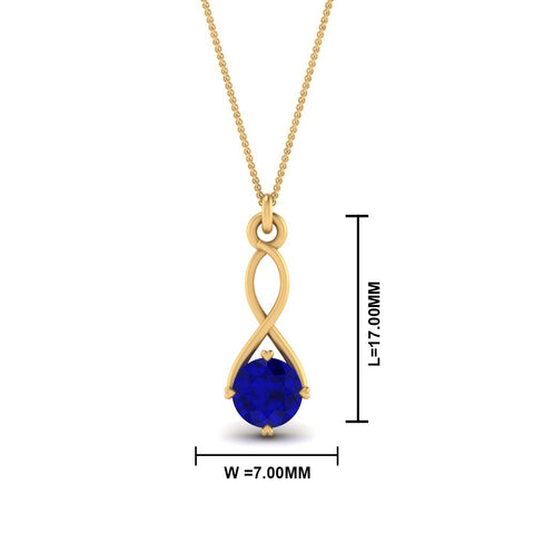 Infinity Solitaire Pendant