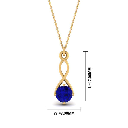 Infinity Solitaire Pendant