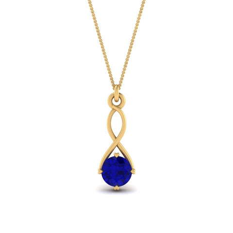 Infinity Solitaire Pendant