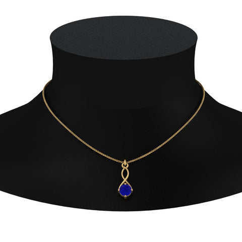 Infinity Solitaire Pendant