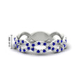 Thumbnail 40 - Infinity Diamond Twist Wedding Band