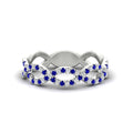 Thumbnail 39 - Infinity Diamond Twist Wedding Band