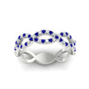 Load image into Gallery viewer, Infinity Diamond Twist Wedding Band