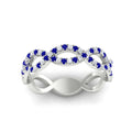 Thumbnail 41 - Infinity Diamond Twist Wedding Band