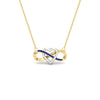 Load image into Gallery viewer, infinity-sapphire-two-tone-pendant-necklace-in-FDPD11206GSABL-NL-YG.jpg