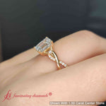 Load image into Gallery viewer, infinity-style-emerald-cut-wedding-lab-diamond-ring-in-yellow-gold-fd9986emr1-2-00ct-fancy1-nl-yg
