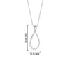 Load image into Gallery viewer, infinity-style-floating-diamond-pendant-in-FDPD11363-NL-WG
