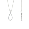 Load image into Gallery viewer, infinity-style-floating-diamond-pendant-in-FDPD11363-NL-WG