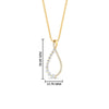 Load image into Gallery viewer, infinity-style-floating-diamond-pendant-in-FDPD11363-NL-YG
