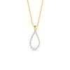 Load image into Gallery viewer, infinity-style-floating-diamond-pendant-in-FDPD11363-NL-YG