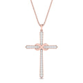 Thumbnail 4 - infinity-symbol-diamond-cross-pendant-in-rose-gold-FDPD10870ANGLE1-NL-RG