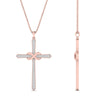 Load image into Gallery viewer, infinity-symbol-diamond-cross-pendant-in-rose-gold-FDPD10870ANGLE2-NL-RG