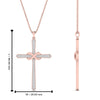 Load image into Gallery viewer, infinity-symbol-diamond-cross-pendant-in-rose-gold-FDPD10870ANGLE2-NL-RG_20HW