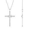 Load image into Gallery viewer, infinity-symbol-diamond-cross-pendant-in-white-gold-FDPD10870ANGLE2-NL-WG
