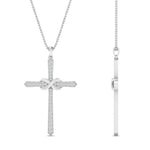 Load image into Gallery viewer, infinity-symbol-diamond-cross-pendant-in-white-gold-FDPD10870ANGLE2-NL-WG
