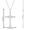 Load image into Gallery viewer, infinity-symbol-diamond-cross-pendant-in-FDPD10870-NL-WG