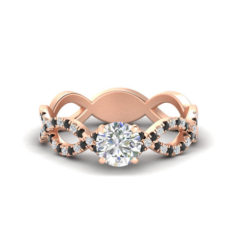 infinity-twist-diamond-engagement-ring-with-black-diamond-in-rose-gold-FD11157RORGBLACKANGLE3-NL-RG