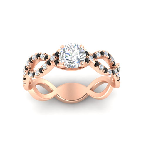 infinity-twist-diamond-engagement-ring-with-black-diamond-in-rose-gold-FD11157RORGBLACKANGLE3-NL-RG