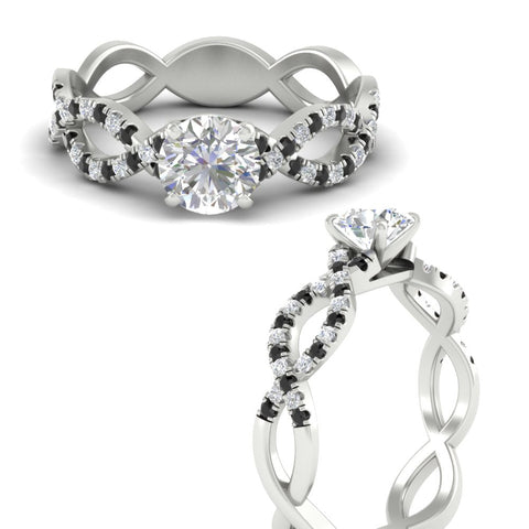 infinity-twist-diamond-engagement-ring-with-black-diamond-in-white-gold-FD11157RORGBLACKANGLE3-NL-WG