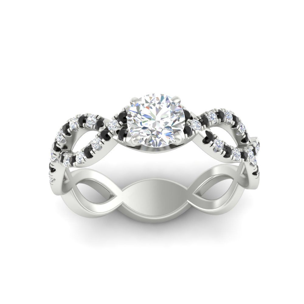infinity-twist-diamond-engagement-ring-with-black-diamond-in-white-gold-FD11157RORGBLACKANGLE3-NL-WG