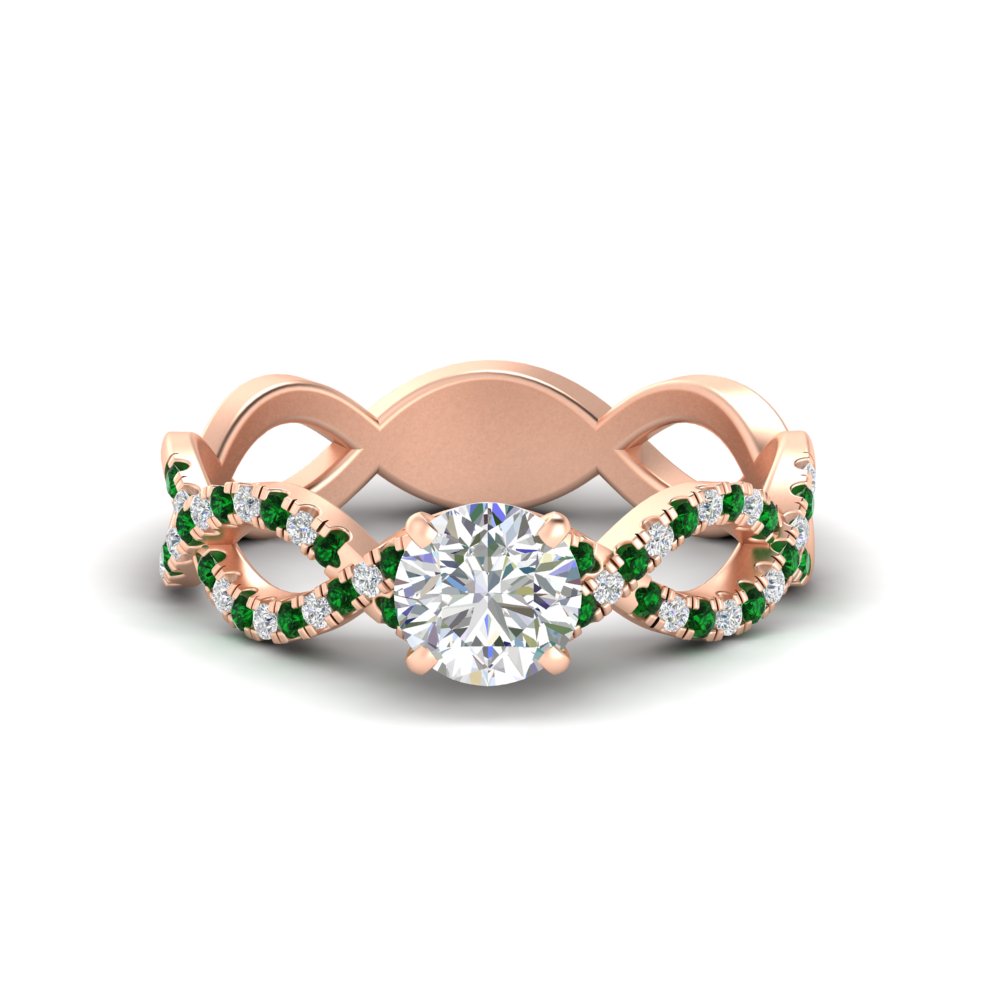 infinity-twist-diamond-engagement-ring-with-emerald-in-rose-gold-FD11157RORGEMGRANGLE3-NL-RG