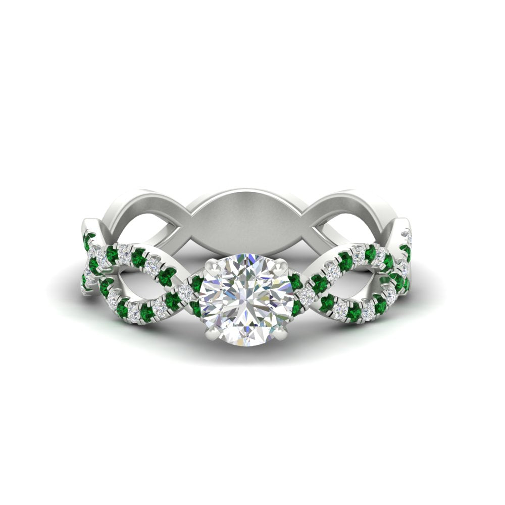infinity-twist-diamond-engagement-ring-with-emerald-in-white-gold-FD11157RORGEMGRANGLE3-NL-WG