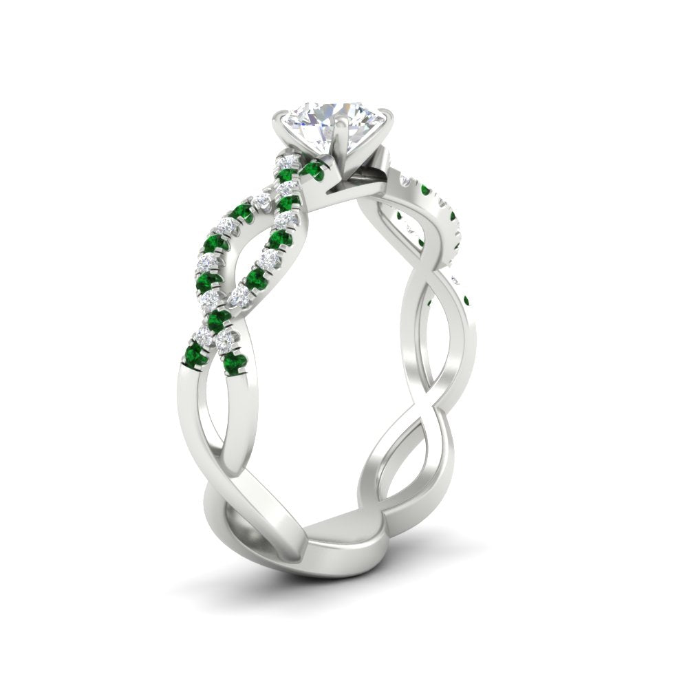 infinity-twist-diamond-engagement-ring-with-emerald-in-white-gold-FD11157RORGEMGRANGLE3-NL-WG