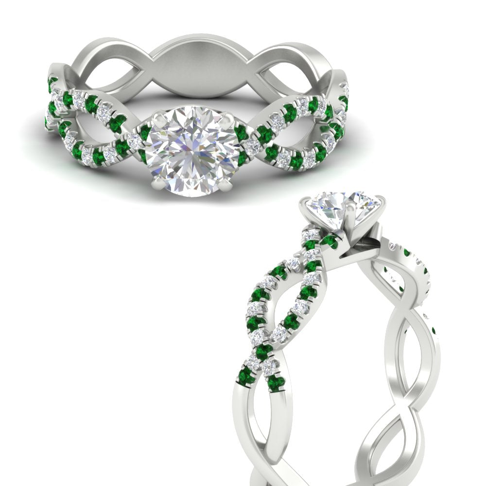 infinity-twist-diamond-engagement-ring-with-emerald-in-white-gold-FD11157RORGEMGRANGLE3-NL-WG