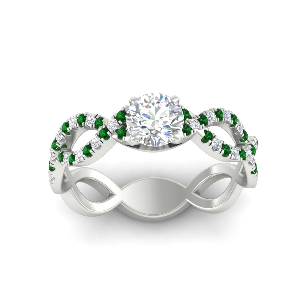infinity-twist-diamond-engagement-ring-with-emerald-in-white-gold-FD11157RORGEMGRANGLE3-NL-WG