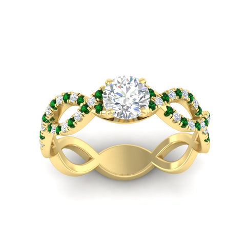 infinity-twist-diamond-engagement-ring-with-emerald-in-yellow-gold-FD11157RORGEMGRANGLE3-NL-YG