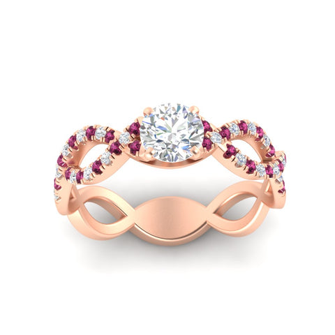 infinity-twist-diamond-engagement-ring-with-pink-sapphire-in-rose-gold-FD11157RORGSADRPIANGLE3-NL-RG
