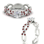 Load image into Gallery viewer, infinity-twist-diamond-engagement-ring-with-ruby-in-white-gold-FD11157RORGRUDRANGLE3-NL-WG
