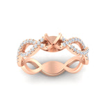 Load image into Gallery viewer, infinity-twist-diamond-semi-mount-engagement-ring-in-rose-gold-FD11157SMRANGLE3-NL-RG
