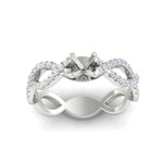 Load image into Gallery viewer, infinity-twist-diamond-semi-mount-engagement-ring-in-white-gold-FD11157SMRANGLE3-NL-WG
