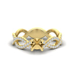 Load image into Gallery viewer, infinity-twist-diamond-semi-mount-engagement-ring-in-yellow-gold-FD11157SMRANGLE3-NL-YG
